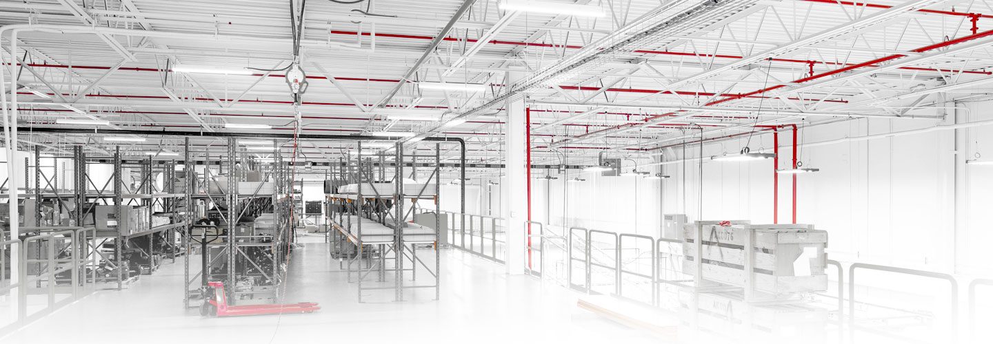 Industrial fire sprinkler system